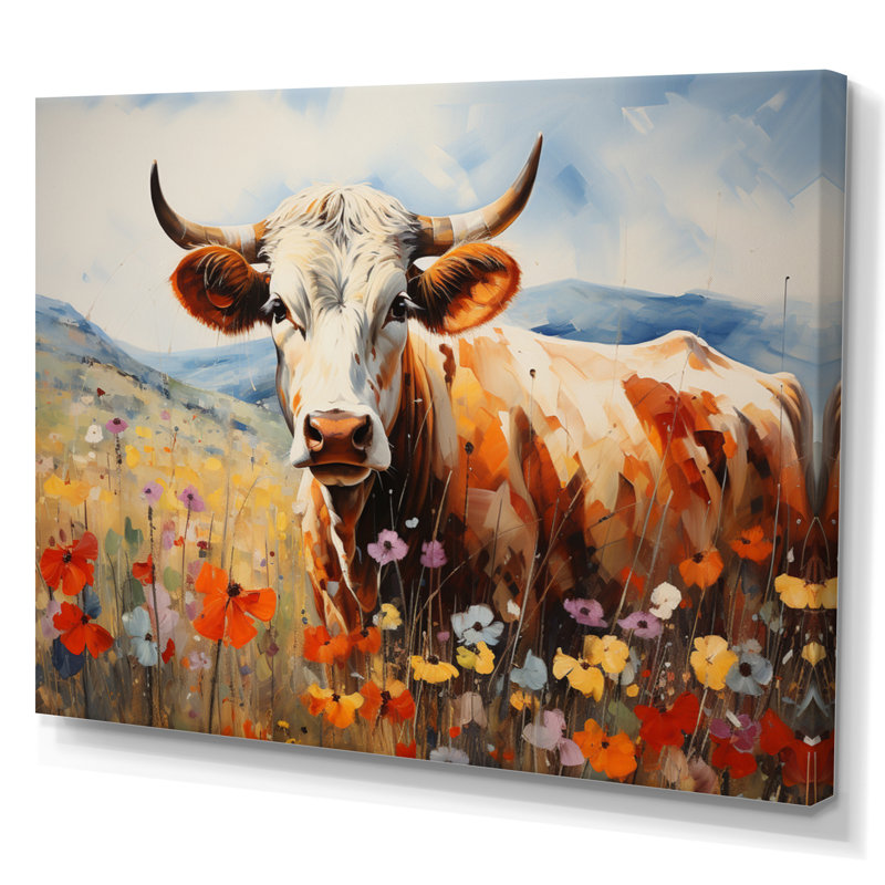 «Cow Natures Symphony II», reproduction sur toile, H 30 po x l 40 po x P 1,5 po, Toile tendue