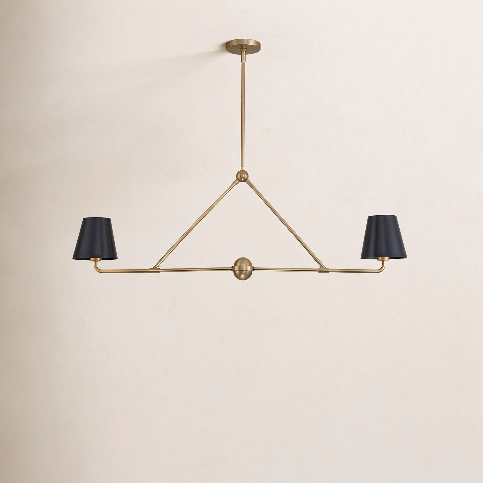 Kinston 2-Light Chandelier, Gold
