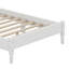 Ensemble de chambre à coucher 3 pièces avec cadre de lit en bois, 1 table de chevet rétro et 1 coiffeuse de maquillage avec tabouret-109942501
