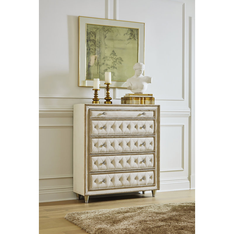 Malachi 40.25'' W 5 - Drawer Dresser, Beige