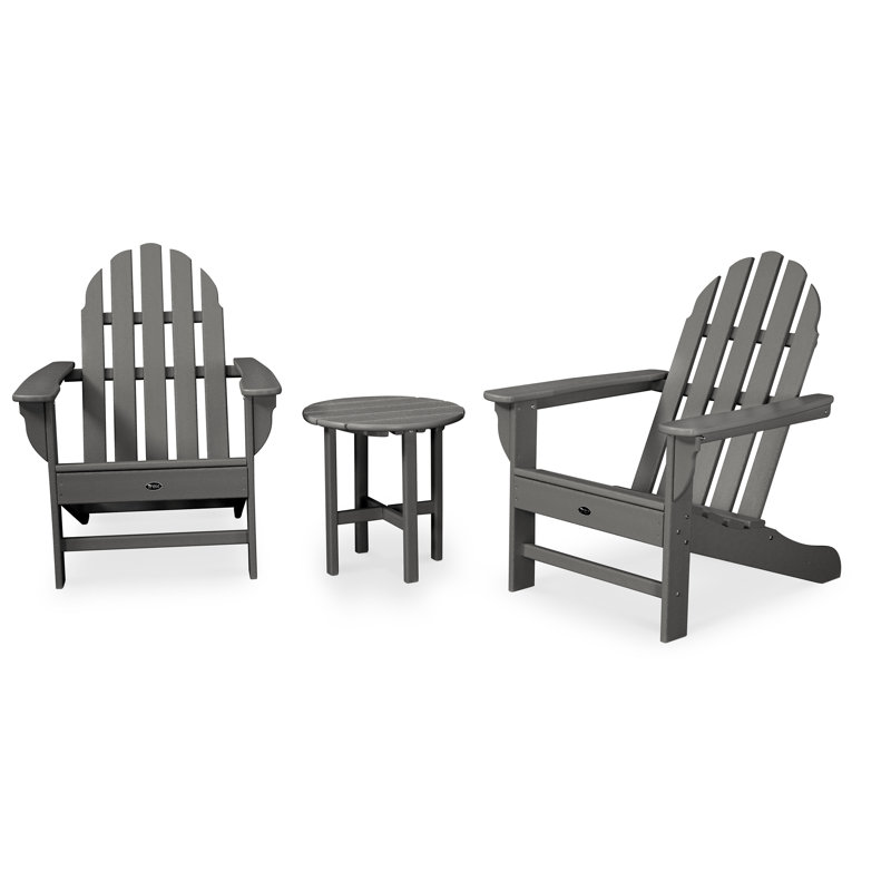Ensemble Adirondack POLYWOOD 3 pièces Cape Cod, Dalle de pierre