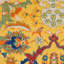 Tapis jaune à motif floral Weirton-794967018