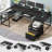 Keon Modular U-Shaped Computer Desk with Built-In Electrical Outlet-801647121