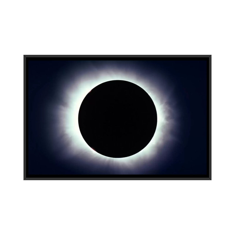 « total eclipse éclipse near near carberry, manitoba, canada » par alan dyer, reproduction d’impression sur toile tendue
