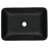 All-Inclusive Matte Black Bathroom Sink With Faucet And Pop-Up - 13.0"X18.13"X4 Elegant Rectangular Vessel Drain 13.0" L X 18.13" W 4" H