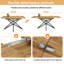 Extendable Metal Base Dining Table