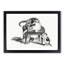 Cat with Kittens by Gottfried Mind - Picture Frame Drawing Print-55513654-55513655