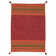 Azizi Striped Hand Woven Cotton Red Rug