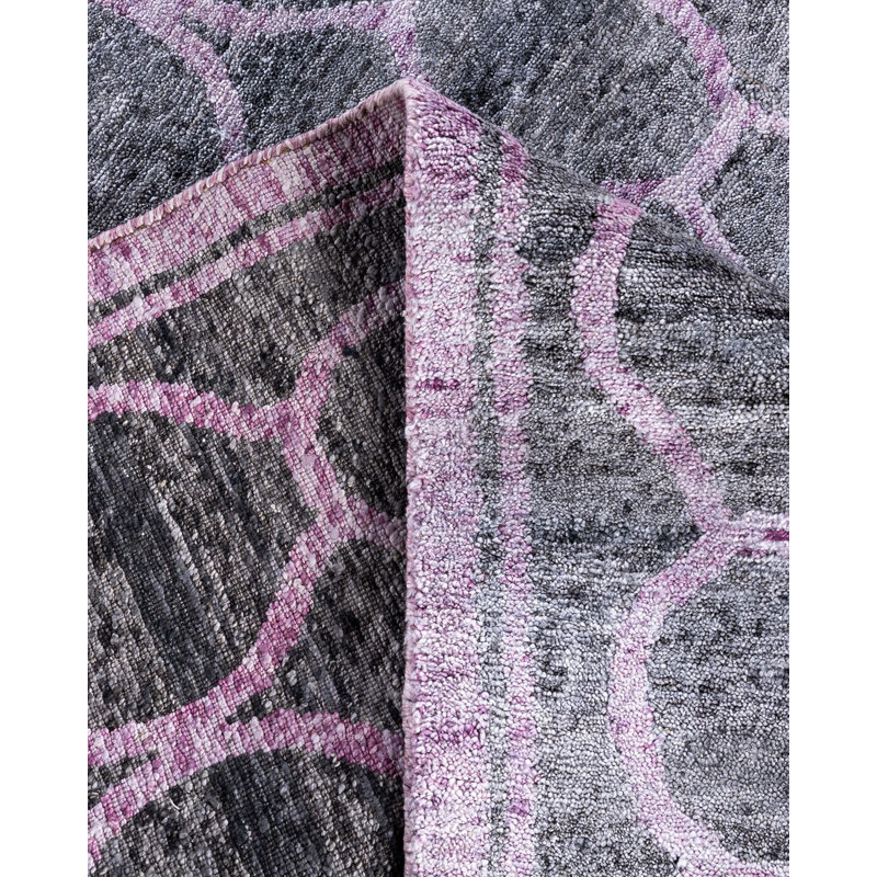 Overdyed One-of-a-Kind Rectangle 8'2" X 10'1" Hand Knotted Area Rug