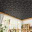 Carreaux de plafond décoratifs en forme de blocs noirs en forme de croix de 24 pièces 2x2 pi LooYee, panneaux de plafond modernes 3D 24 po x 24 po, matériau découpable imperméable en PVC, idéal pour le salon, la chambre à coucher, la surface de plancher, 96 pieds carrés