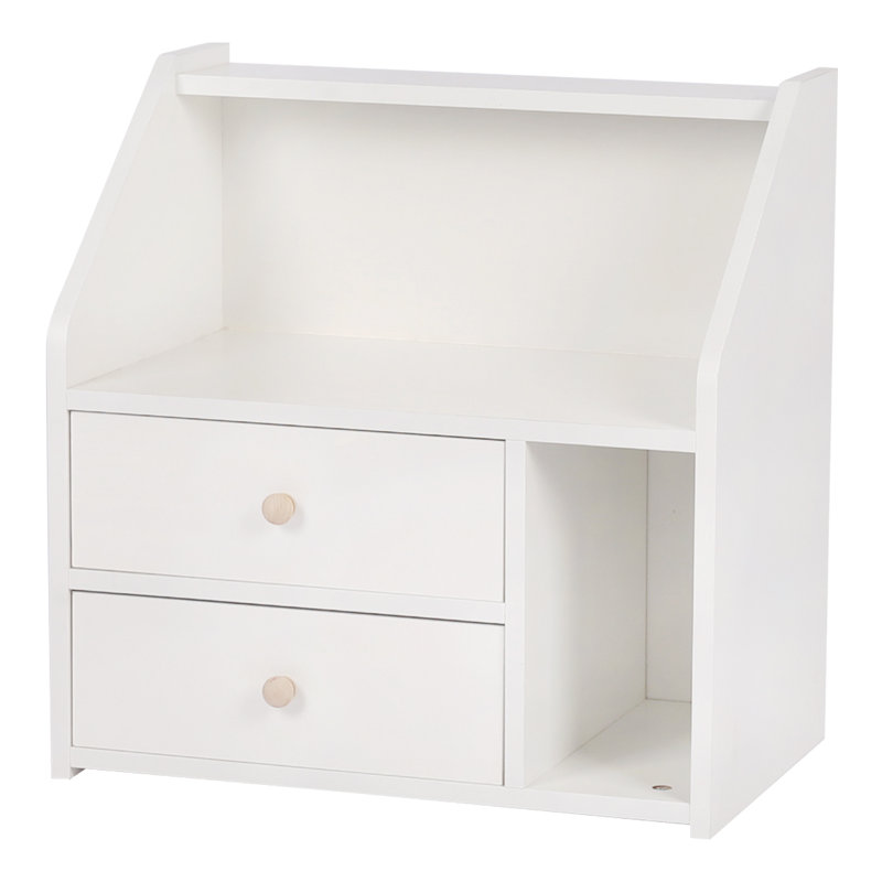 Geneta 51cm W Manufactured Wood Bedside Table