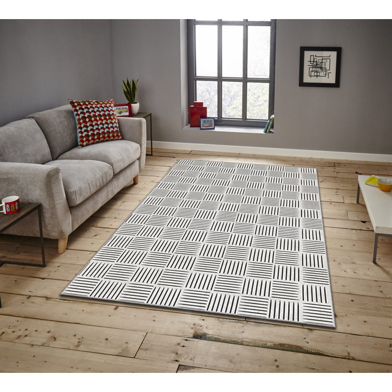 Luxurious Non-Slip Area Rug, 4.0 x 5.9 Feet, 100% Polyester, 740g/m² | Velvet Fabric with Digital Print | Easy-Clean Laminated Sponge Underside, Machine Washable | Perfect for Living Room, Bedroom & Home Decor