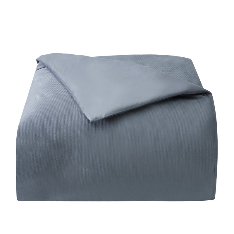 Valletta Duvet Cover Set, King Duvet Cover + 2 King Shams, Blue