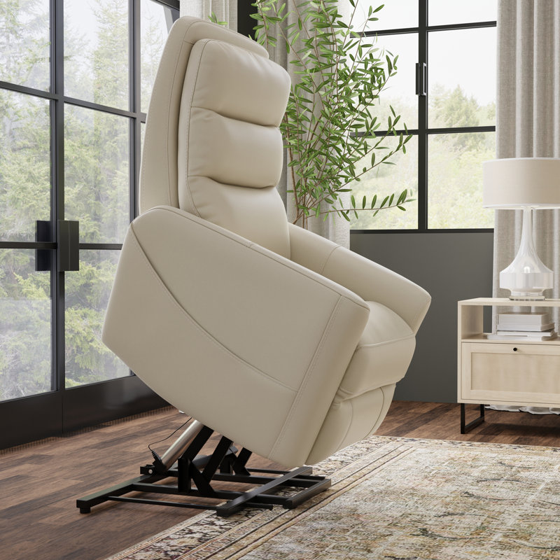 Fauteuil relevable en similicuir Bentley, Beige