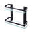 Wall Mounted 2-Tier Rectangle Glass Shelf with Aluminum Rails, Extra Thick Tempered Glass Floating Shelf for Bathroom Storage -1107888097