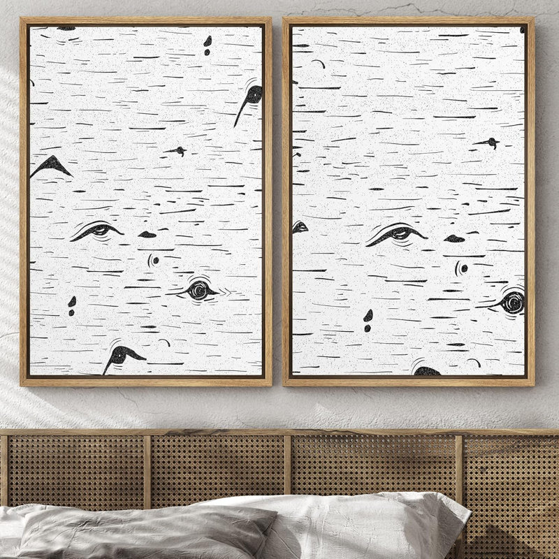Écorce d'arbre de bois détaillée, gros plan, abstrait, minimalisme sauvage, noir et blanc, H 24 po x l 16 po