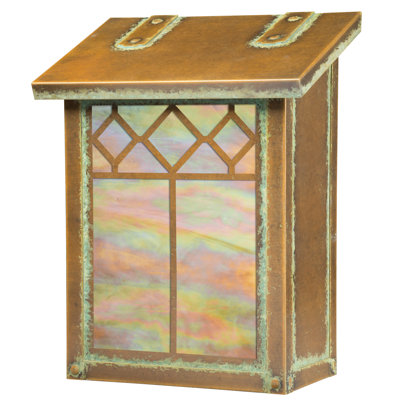 Matrix Brass Wall Mounted Mailbox