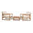 3 Pieces Outdoor Conversation Set With Cushion