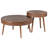 Bouthillier 2 Piece Coffee Table Set, Traditional MDF Round and End Table Set-691183480