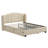 Upholstered Platform Bed With Wingback Headboard, One Trundle And 2 Drawers, No Box Spring Needed, Linen Fabric, Size,-330077852