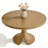 Aurora Luxury Solid Wood Round Dining Table - 2” Thick Tabletop With Sculptural Pedestal Base - Mid-Century Modern Centerpiece For Kitchen & Dining Room-576160272