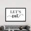 Let's Eat by Imperfect Dust - Textual Art on Canvas-269949948-269949950