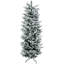 Grand arbre de Noël artificiel enneigé HOMcom 6 pi avec 477 branches de neige