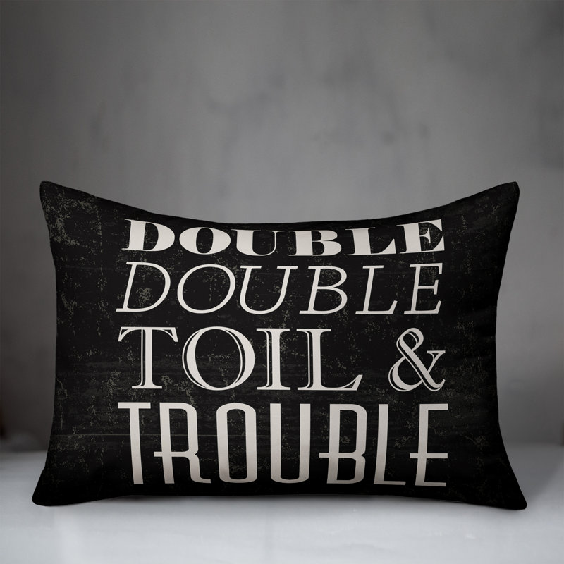  Double Toil Trouble Rectangular Pillow Cover & Insert