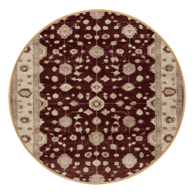 Tapis brun lavable à la machine