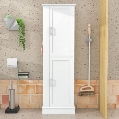 Premium MDF Bathroom Storage Cabinet with Adjustable Shelves