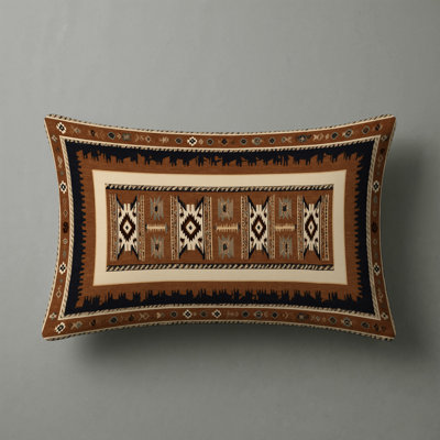 Rustic Leather Look Southwestern Cowboy Inspired Indoor and Outdoor Throw Pillow