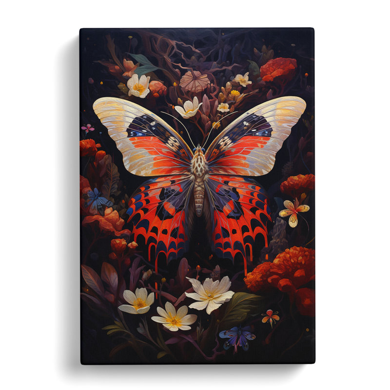 Moth Expressionism - No Frame Print, 76cm H x 50cm W x 3cm D