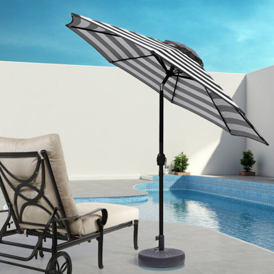 108'' Tilt Patio Umbrella UPF 50+ UV Protection Market Umbrella