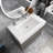 30 in. Single Wall Mounted Bathroom Vanity with Top-1254319947