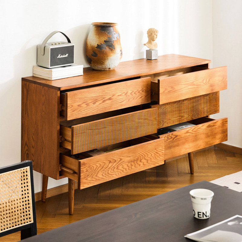 Modern Retro Style Sideboard, Brown