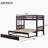 Double Pull-out Bunk Bed with Wheels-1830312289