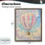 Cadre flottant pastel à montgolfière, design par The Prints Vibe-2064305127-2064305125