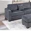 Canapé modulaire rembourré avec USB et repose-pieds de rangement pour salon, appartement, bureau-624830254