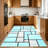 Modern Abstract Geometric Area Rug, Block Pattern Indoor Floor Mat, Non-Shedding Soft Washable Rug for Entryway, Living Room, Bedroom, Kitchen, Office-1219744793-1218989872