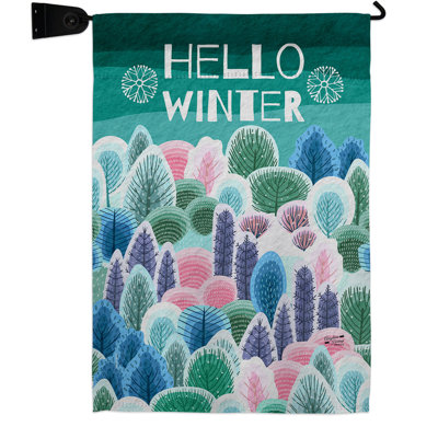 Double Sided 18.5'' H x 13'' W Polyester Flag Set