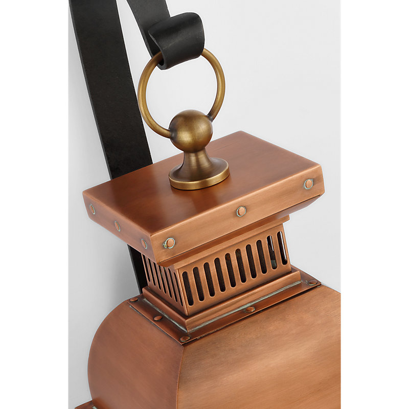 Chapman & Myers Suffork Scroll Arm Lantern, 22.25" H x 6.75" W x 7.5" D