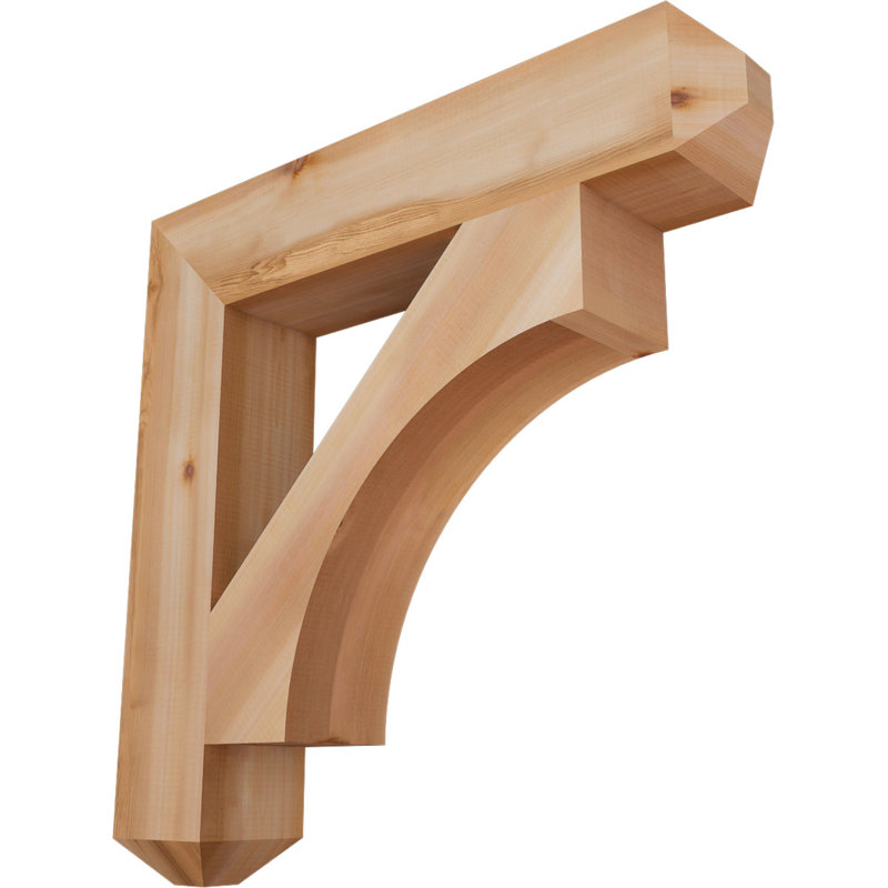 Support Westlake Craftsman, H 32 po x l 5,5 po x P 32 po, Cèdre rouge de l'Ouest, Lisse
