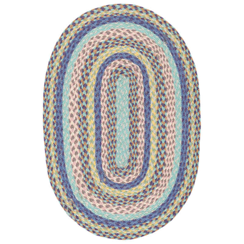 Etrella Hand Woven Jute Rug, Oval 4' x 6'