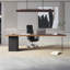Bureau rectangulaire en bois massif 86,61 po-129961394