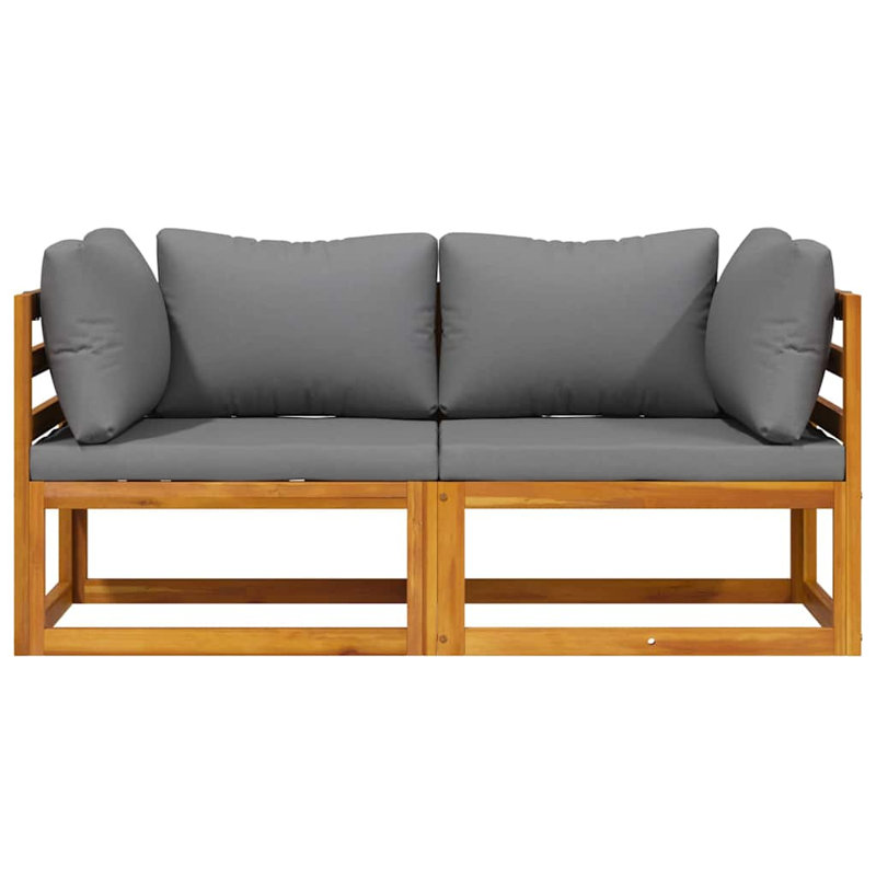Fernley Patio Chair with Cushions, Gray