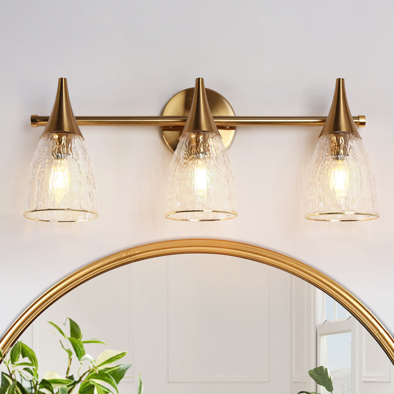 Éclairage pour salle de bain à intensité variable 3 lumières Fieldhouse, 3