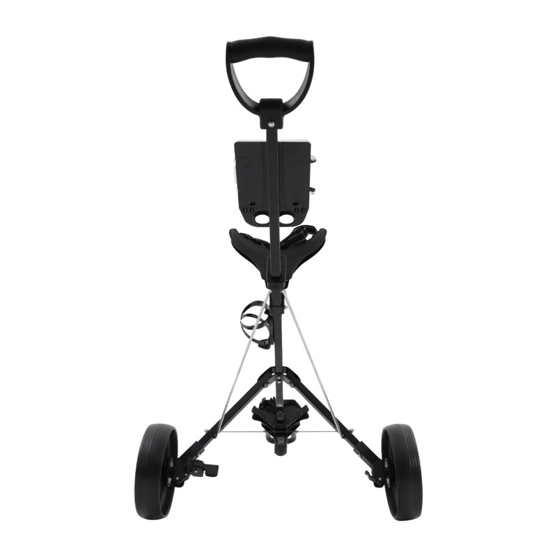 Chariot de golf léger à 3 roues pliable en aluminium avec porte-carte et porte-gobelet pour golf