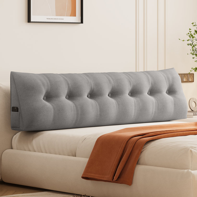 Large Headboard Bed Rest Pillow, Triangular Bed Backrest Pillow