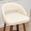 Lawrence Faux Leather Wood Swivel Bar Stools-74279004-74279005