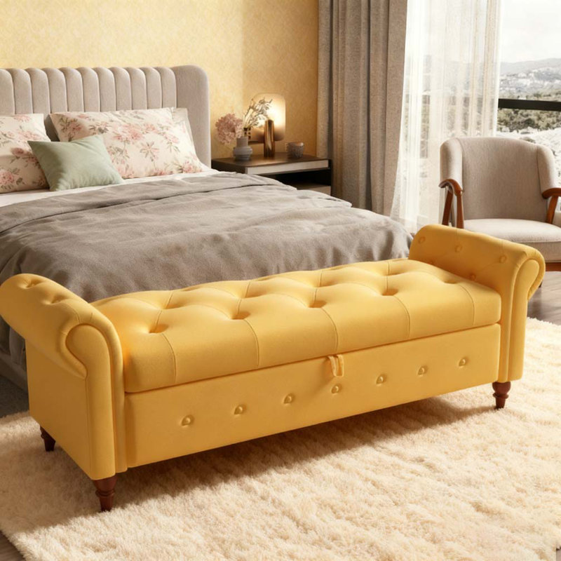 Banc de lit 63 po, Yellow